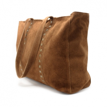 bolso serraje camel