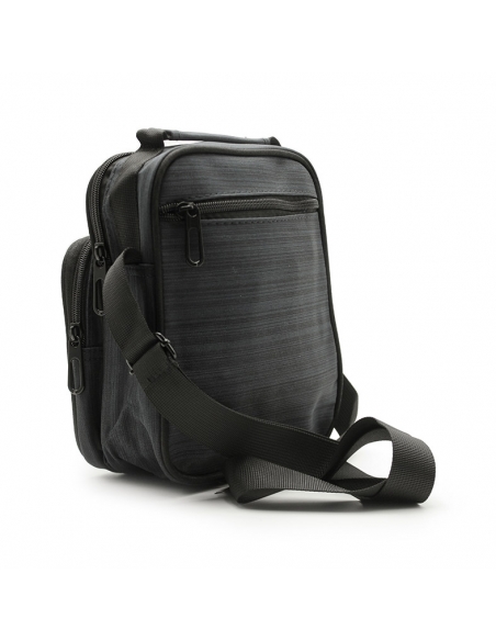 Bandolera deportiva gris