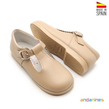 zapatos niño beige