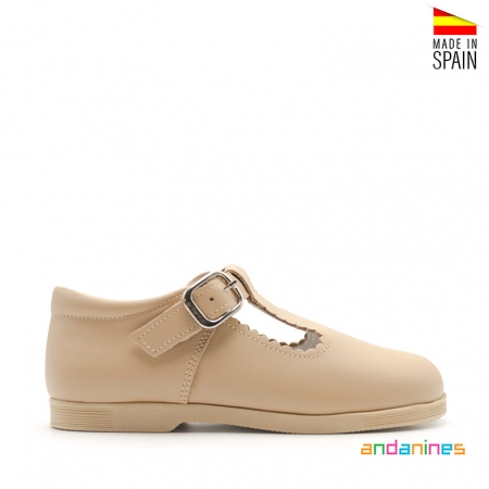 zapato niño beige