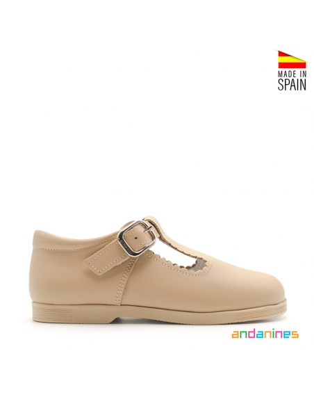 zapato niño beige