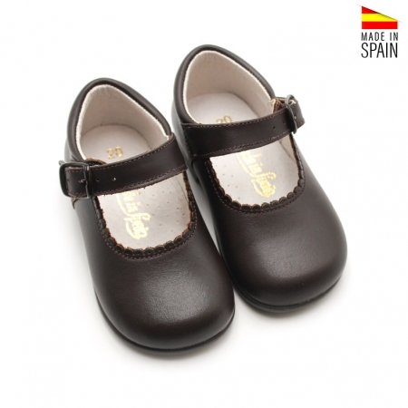 merceditas niña marrón chocolate