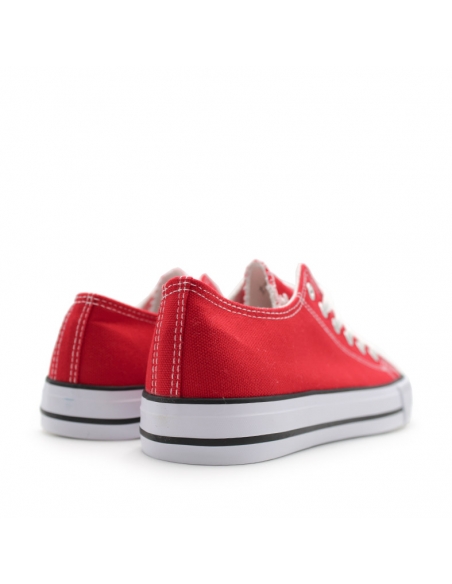 Zapatilla CV roja de lona mujer y hombre