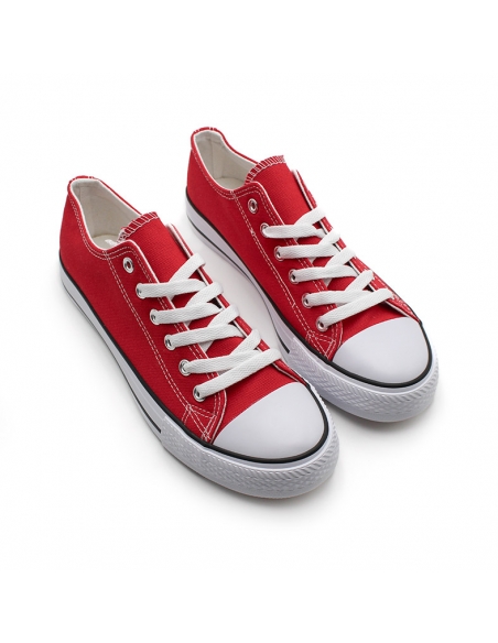 Zapatillas Lona Rojas