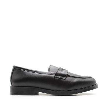 Mocasin Piel Hombre NEGRO