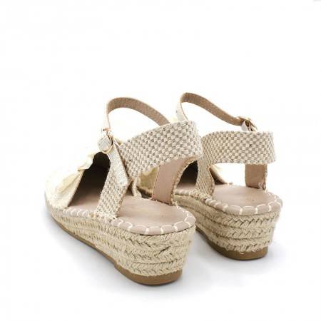 alpargatas de comunión niña beige