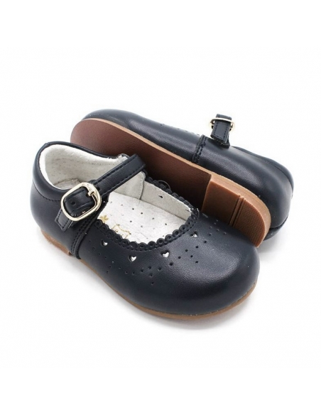 zapatos vestir NIÑA azul marino