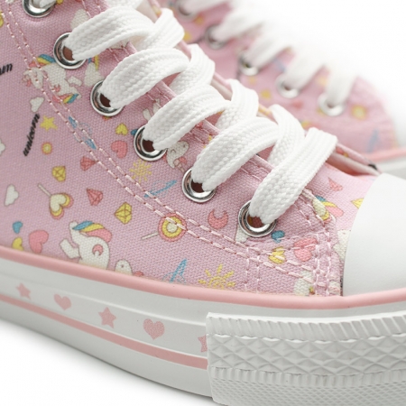 Botines rosa de unicornio