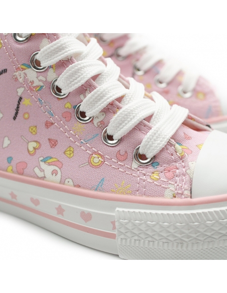 Botines rosa de unicornio