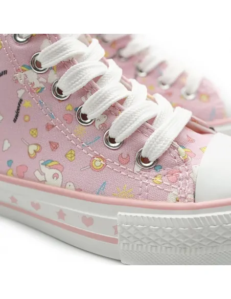 Botines rosa de unicornio