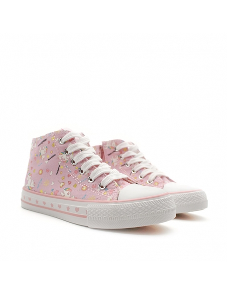 Botines de lona para niña