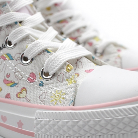 Zapatillas altas para niñas