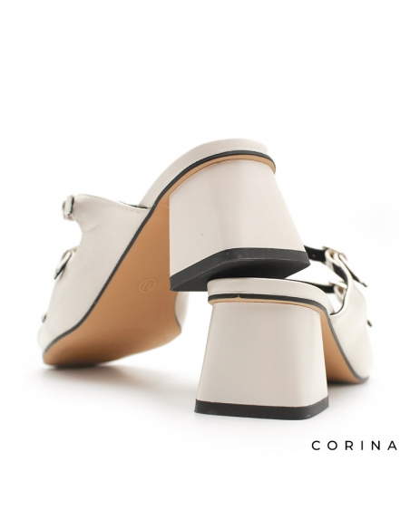 Sandalia hebillas beige