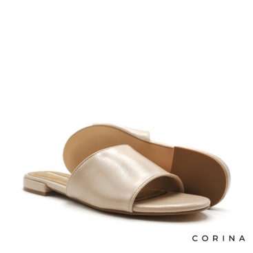 Sandalias planas para mujer beige