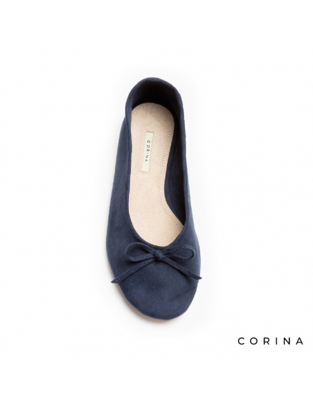 bailarina azul marino mujer