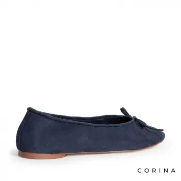 zapato plano azul marino