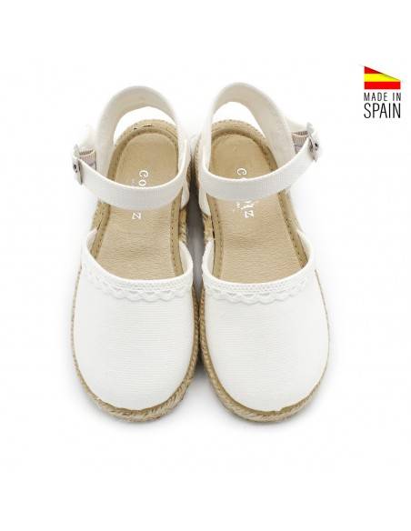 valencianas blancas niña