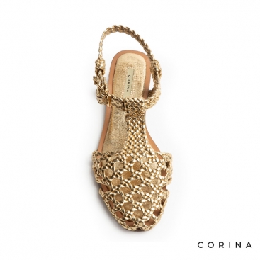 Sandalias trenzadas mujer
