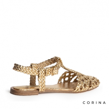 Cangrejeras doradas de mujer