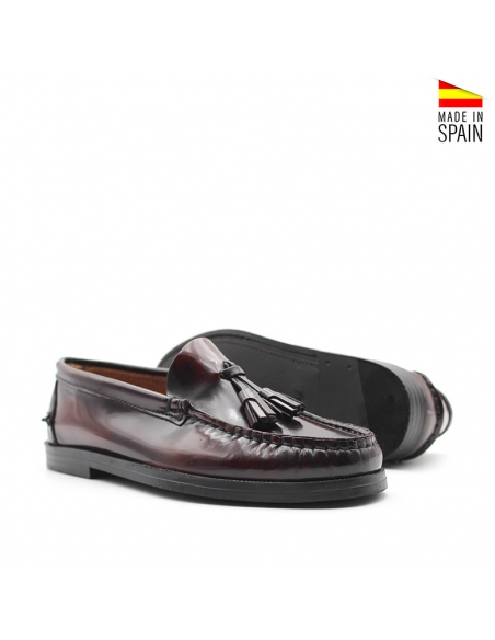 zapatos castellanos niño burdeos en piel florentin para uso formal