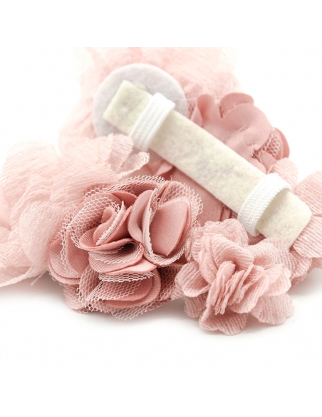 flores rosas para zapatos niña