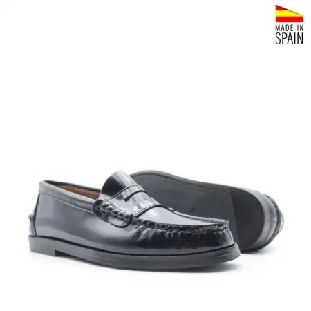 castellanos niño azul marino en piel florentin para uso formal