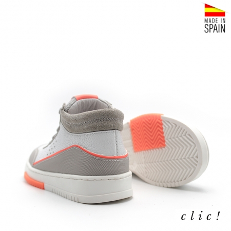 zapatillas altas piel niño