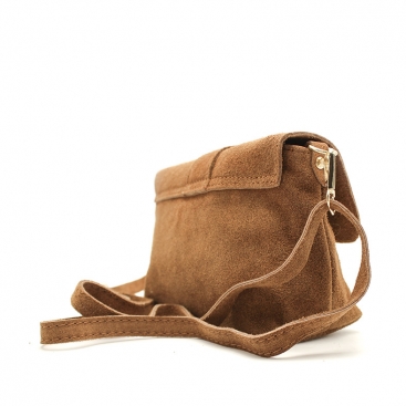 Bolso serraje camel