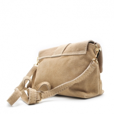 bolso serraje beige​