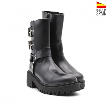 botin motero mujer​