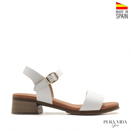 Sandalias Tacon blancas