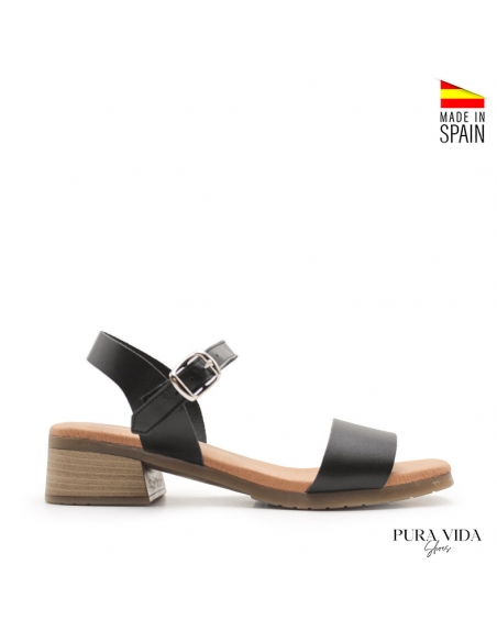 Sandalias de mujer con tacón bajo