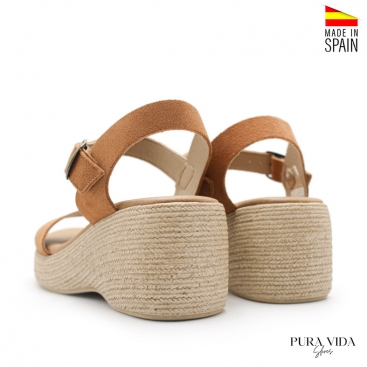 sandalias de cuña para mujer​