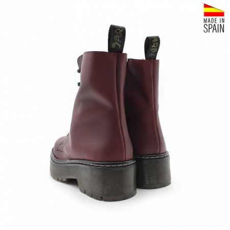 botines mujer color burdeos​