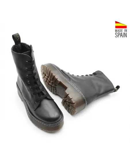 Botas militares negras mujer