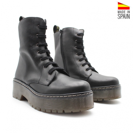 Botines militares negras