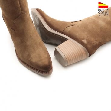 Botas estilo western camel