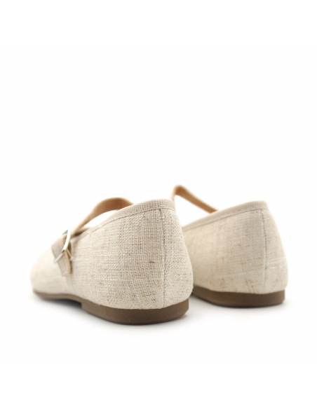 merceditas Color beige de lino