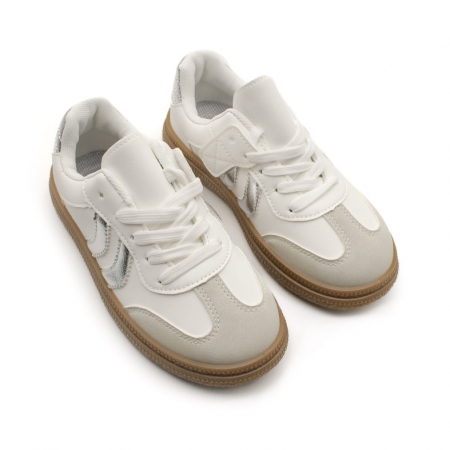 zapatillas para niñas color blanco​