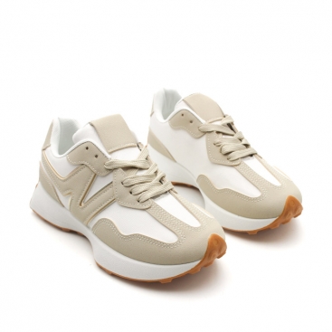 deportivas casual beige mujer​