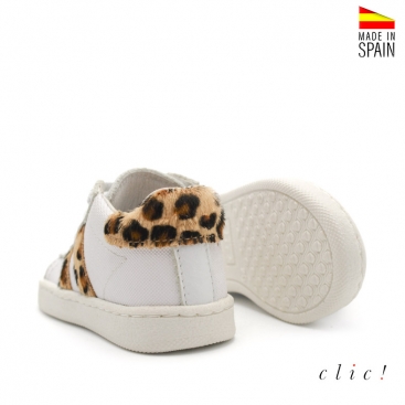 Bambas blancas leopardo