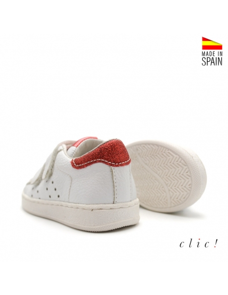 bambas de velcros de piel