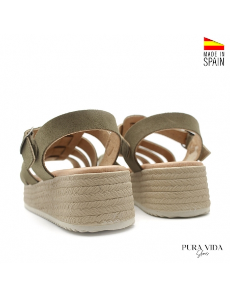 andalias mujer plataforma verdes​