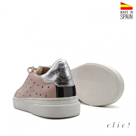 deportivas piel niña rosa