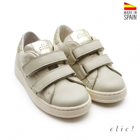 deportiva velcros glitter