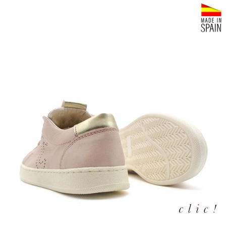 zapatilla cordones nude