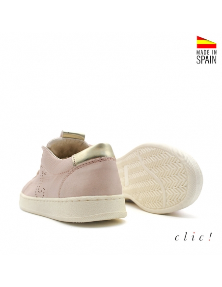 zapatilla cordones nude