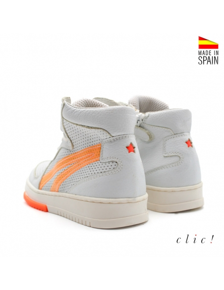 Botín deportivo blanco basket