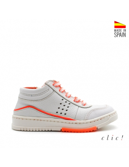 botines de piel blancos