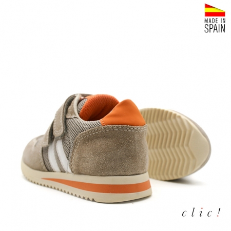zapatillas velcros taupe